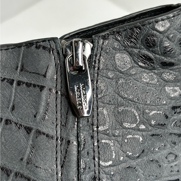 SIGERSON MORRISON gray croc print point toe ankle boots size 10 - Picture 8 of 11